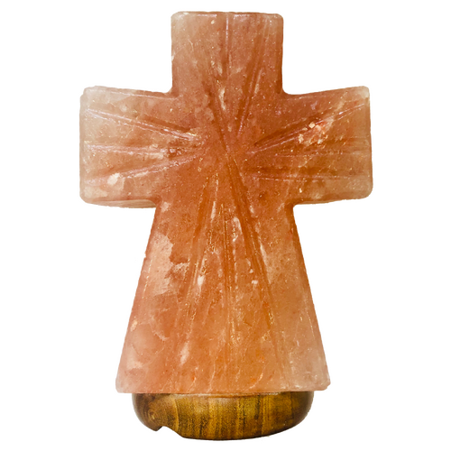 Himalayan Salt Lamp SMALL CROSS Low Voltage