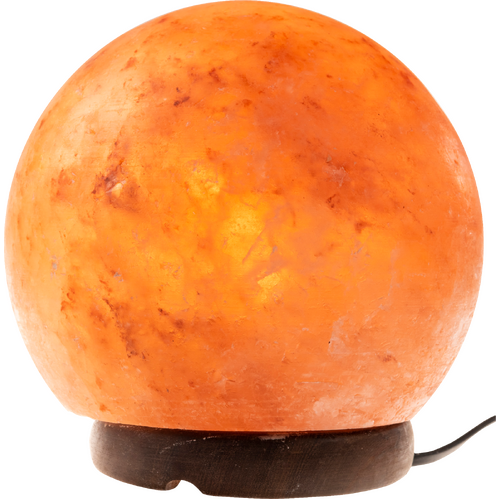 Himalayan Salt Lamp SUNSET ORB Marble Base Low Voltage
