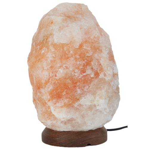 Himalayan Salt Lamp - 35-55kg | Wooden Base, Cord, Globe