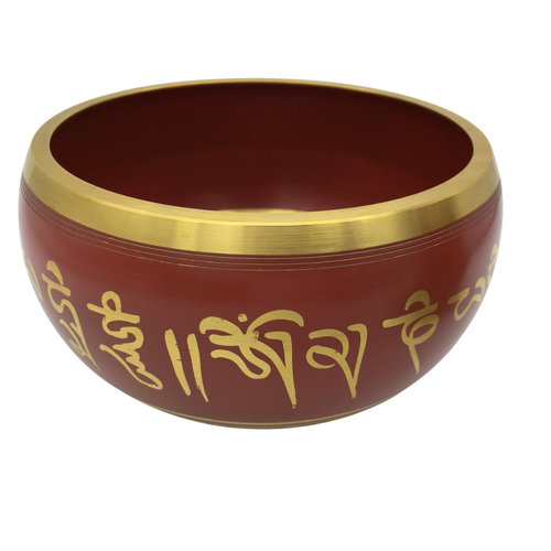 Tibetan Singing Bowl RED 12cm