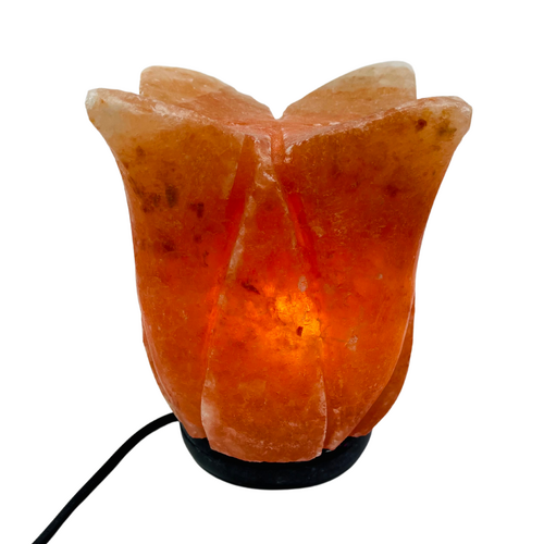 Himalayan Salt Lamp LOTUS FLOWER LARGE Marble Base
