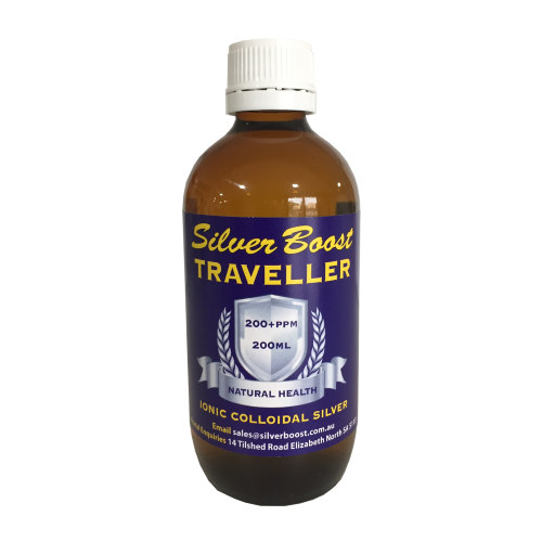 Silver Boost Colloidal Silver TRAVELLER BOTTLE 200PPM 200ml