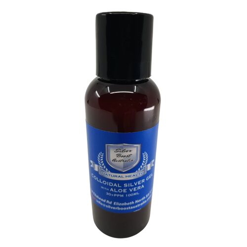 Silver Boost COLLOIDAL SILVER GEL with ALOE VERA 30+PPM 100ml