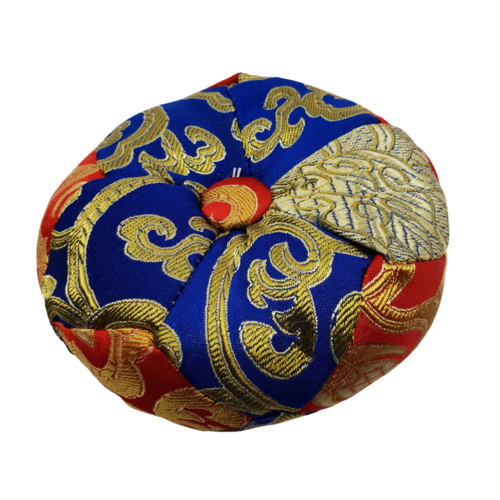 Cushion for Singing bowls LARGE RED AND BLUE 